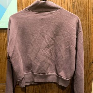 Purple crop sweater